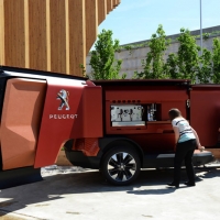 Foto Nicoloro G.   05/05/2015    Milano   Expo Milano 2015 si apre al mondo e si mette in mostra. nella foto uno dei Truck Food presenti all' Expo.
