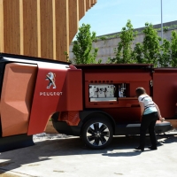 Foto Nicoloro G.   05/05/2015    Milano   Expo Milano 2015 si apre al mondo e si mette in mostra. nella foto uno dei Truck Food presenti all\' Expo.