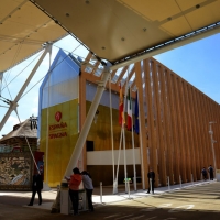 Foto Nicoloro G.   05/05/2015    Milano   Expo Milano 2015 si apre al mondo e si mette in mostra. nella foto il padiglione della Spagna.