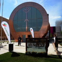 Foto Nicoloro G.   05/05/2015    Milano   Expo Milano 2015 si apre al mondo e si mette in mostra. nella foto il padiglione dell' Ungheria.