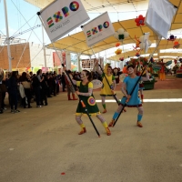 Foto Nicoloro G.   05/05/2015    Milano   Expo Milano 2015 si apre al mondo e si mette in mostra. nella foto una parata di Foody, la mascotte di Expo 2015.