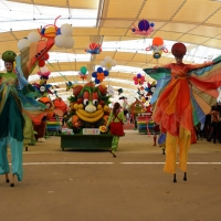 Foto Nicoloro G.   05/05/2015    Milano   Expo Milano 2015 si apre al mondo e si mette in mostra. nella foto una parata di Foody, la mascotte di Expo 2015.