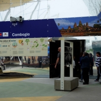 Foto Nicoloro G.   05/05/2015    Milano   Expo Milano 2015 si apre al mondo e si mette in mostra. nella foto il padiglione della Cambogia.