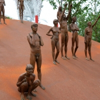 Foto Nicoloro G.   05/05/2015    Milano   Expo Milano 2015 si apre al mondo e si mette in mostra. nella foto particolare di una scultura.