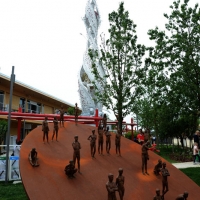 Foto Nicoloro G.   05/05/2015    Milano   Expo Milano 2015 si apre al mondo e si mette in mostra. nella foto una scultura.