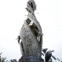 Foto Nicoloro G.   05/05/2015    Milano   Expo Milano 2015 si apre al mondo e si mette in mostra. nella foto la Macchina di Santa Rosa, una torre illuminata portata in processione a Viterbo.