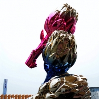 Foto Nicoloro G.   05/05/2015    Milano   Expo Milano 2015 si apre al mondo e si mette in mostra. nella foto una scultura all' ingresso del padiglione della Francia.