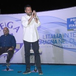 Foto Nicoloro G.   03/08/2019   Cervia ( Ra )   Festa della Lega Romagna. nella foto il ministro e segretario federale della Lega Matteo Salvini.