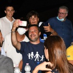 Foto Nicoloro G.   01/08/2020    Cervia ( RA ) Seconda serata della Festa della Lega Romagna che ha visto la presenza del leader del Carroccio. nella foto Matteo Salvini in uno dei numerosi selfie.