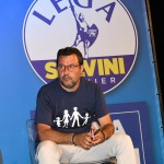 Foto Nicoloro G.   01/08/2020    Cervia ( RA ) Seconda serata della Festa della Lega Romagna che ha visto la presenza del leader del Carroccio. nella foto il segretario della Lega Matteo Salvini.