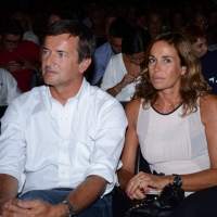 Foto Nicoloro G. 02/09/2013 Bologna Festa del PD di Bologna con l’ intervento del sindaco di Firenze Matteo Renzi. nella foto Giorgio Gori – Cristina Parodi