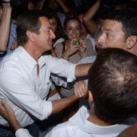 Foto Nicoloro G. 02/09/2013 Bologna Festa del PD di Bologna con l’ intervento del sindaco di Firenze Matteo Renzi. nella foto Matteo Renzi – Giorgio Gori