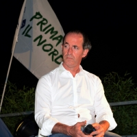 Foto Nicoloro G. 03/08/2013 Milano Marittima ( Ravenna ) Il presidente della regione Veneto Luca Zaia ha aperto la prima delle quattro giornate della Festa della Lega Nord Romagna che ha registrato il rifiuto a partecipare del ministro dell' Integrazione Cecile Kyenge. nella foto Luca Zaia