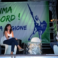 Foto Nicoloro G. 03/08/2013 Milano Marittima ( Ravenna ) Il presidente della regione Veneto Luca Zaia ha aperto la prima delle quattro giornate della Festa della Lega Nord Romagna che ha registrato il rifiuto a partecipare del ministro dell' Integrazione Cecile Kyenge. nella foto Letizia Magnani – Luca Zaia