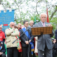 Foto Nicoloro G. 25/04/2011 Marzabotto (BO) Per il 25 Aprile " Festa della Liberazione " cerimonia di commemorazione delle vittime della strage nazifascista di Marzabotto. nella foto Valter Cardi