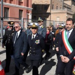 Foto Nicoloro G.   16/04/2023   Ravenna   Come e' tradizione nella domenica in albis si e' svolta la Festa della Madonna Greca, con una processione che parte dal canale Candiano e termina nella basilica di Santa Maria in Porto. nella foto lungo il corteo della processione.