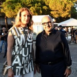 Foto Nicoloro G.   31/07/2022   Cervia ( RA  )   Festa della Lega Romagna. nella foto il direttore del Tg2 Gennaro Sangiuliano con la moglie la giornalista Federica Corsini.