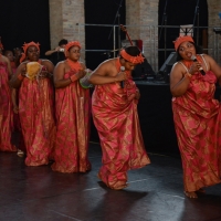 Foto Nicoloro G.  08/06/2014   Ravenna    Terza ed ultima giornata dell' ottava edizione del       " Festival delle Culture " che quest' anno affronta le tematiche della partecipazione, della convivenza e dell' incontro, per un arricchimento collettivo. nella foto un gruppo di donne nigeriane interculturali presentano danze tradizionali.