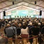 Foto Nicoloro G.   01/09/2023   Ravenna   Festa Nazionale dell' Unita'. nella foto una veduta della sala dibattiti gremita di pubblico.
