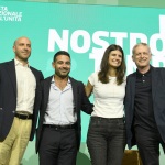 Foto Nicoloro G.   09/09/2023   Ravenna   Festa Nazionale dell' Unita'.  nella foto da sinistra Giacomo Filibeck, Davide Ranalli, Caterina Cerroni e Gianni Cuperlo.
