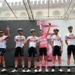 Foto Nicoloro G.   21/05/2019   Ravenna    10° tappa del 102° Giro d' Italia da Ravenna a Modena. nella foto la squadra di ciclisti della Maglia Rosa UAE.