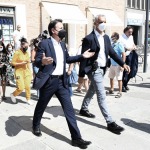 25/08/2021   Ravenna    Visita in citta' del presidente del M5S in vista delle amministrative di ottobre. nella foto il presidente del M5S Giuseppe Conte.