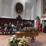 Foto Nicoloro G.   29/03/2023   Bagnacavallo   (RA)   Si sono svolti oggi i funerali dell' attore Ivano Marescotti. nella foto la moglie dell' attore Erika Leonelli.