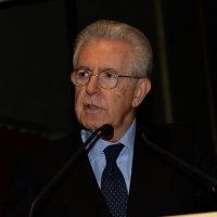 Foto Nicoloro G.  09/12/2014    Milano    Inaugurazione dell' Anno Accademico 2014-2015 dell' Università Bocconi. nella foto il presidente della Bocconi Mario Monti.