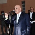 Foto Nicoloro G.   02/09/2021   Fusignano ( Ra )   Inaugurazione della mostra dedicata ad Arrigo Sacchi dal titolo  ' Oltre il sogno. L' emozione del calcio totale di Arrigo Sacchi '. nella foto Adriano Galliani.