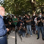 Foto Nicoloro G.   02/09/2021   Fusignano ( Ra )   Inaugurazione della mostra dedicata ad Arrigo Sacchi dal titolo  ' Oltre il sogno. L' emozione del calcio totale di Arrigo Sacchi '. nella foto Arrigo Sacchi.