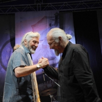 Foto Nicoloro G. 04/06/2010 Cremona  Primo Festival TRA Letteratura e Musica " Le corde dell ' anima " . nella foto Shel Shapiro – Eugenio Finardi