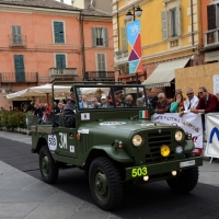 Foto Nicoloro G. 16/05/2014  Ravenna    La 32° edizione della 1000 Miglia, con le sue 435 auto, passa da Ravenna. nella foto alcuni mezzi militari che partecipano alla competizione.
