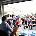 Foto Nicoloro G.   27/09/2021   Ravenna   Il leader di Italia Viva e' in citta' per presentare il suo libro e sostenere la lista Ravenna in Campo, che a lui fa riferimento e che appoggia l' elezione a sindaco del candidato del Centrosinistra. nella foto il leader di Italia Viva Matteo Renzi.