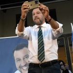 Foto Nicoloro G.   24/09/2021   Ravenna   Intervento del leader della Lega nella campagna elettorale per le amministrative del 3 e 4 ottobre 2021. nella foto il segretario della Lega Matteo Salvini.