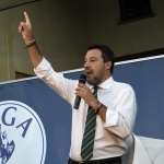 Foto Nicoloro G.   24/09/2021   Ravenna   Intervento del leader della Lega nella campagna elettorale per le amministrative del 3 e 4 ottobre 2021. nella foto il segretario della Lega Matteo Salvini.