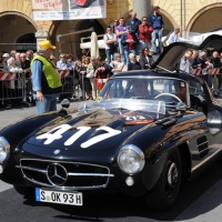 Foto Nicoloro G. 18/05/2012 Ravenna La 36° edizione del Rally 1000 Miglia, che conta la partecipazione di ben 382 auto storiche, passa da Ravenna per il controllo a timbro. nella foto Dieter Zetsche