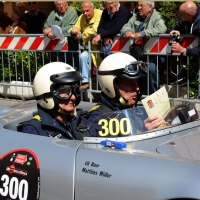 Foto Nicoloro G. 18/05/2012 Ravenna La 36° edizione del Rally 1000 Miglia, che conta la partecipazione di ben 382 auto storiche, passa da Ravenna per il controllo a timbro. nella foto Matthias Muller