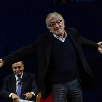 Foto Nicoloro G.  29/11/2015   Ravenna   44° edizione del Premio Guidarello per il Giornalismo d' Autore organizzato da Confindustria Ravenna. nella foto l' attore Gigi Proietti, premiato per la sezione radio/televisione.