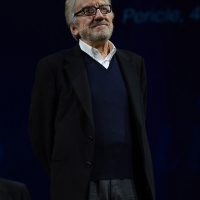Foto Nicoloro G.  29/11/2015   Ravenna   44° edizione del Premio Guidarello per il Giornalismo d' Autore organizzato da Confindustria Ravenna. nella foto l' attore Gigi Proietti, premiato per la sezione radio/televisione.