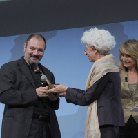 Foto Nicoloro G. 19/06/2010  Riccione (Rimini)  Sedicesima edizione del ”Premio giornalistico televisivo Ilaria Alpi“. nella foto Carlo Lucarelli – Mariangela Gritta Grainer – Tiziana Ferrario