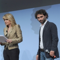Foto Nicoloro G. 19/06/2010  Riccione (Rimini)  Sedicesima edizione del ”Premio giornalistico televisivo Ilaria Alpi“. nella foto Tiziana Ferrario – Luca Bertazzoni