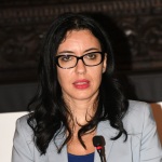 Foto Nicoloro G.   15/09/2020   Ravenna   Con l' intervento della ministra dell' Istruzione si e' svolta la presentazione dei progetti scolastici dedicati a Dante, in occasione del 700° anno dalla morte del Sommo Poeta. nella foto la ministra dell' Istruzione Lucia Azzolina.