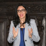 Foto Nicoloro G.   15/09/2020   Ravenna   Con l' intervento della ministra dell' Istruzione si e' svolta la presentazione dei progetti scolastici dedicati a Dante, in occasione del 700° anno dalla morte del Sommo Poeta. nella foto la ministra dell' Istruzione Lucia Azzolina.