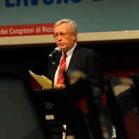 Foto Nicoloro G . 06/10/2012 Riccione ( Rimini ) Presentazione del nuovo movimento ” 3L Avanti Insieme ” da parte dell’ ex ministro del Tesoro Giulio Tremonti. nella foto Giulio Tremonti