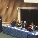 Foto Nicoloro G.   11/10/2022   Ravenna   Presentazione pubblica del progetto del rigassificatore al largo di Ravenna. nella foto il sindaco Michele de Pascale durante il suo intervento.