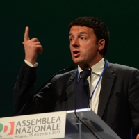 Foto Nicoloro G. 15/12/2013 Milano Prima Assemblea Nazionale del PD dopo le elezioni di Matteo Renzi a segretario. nella foto Matteo Renzi