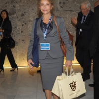 Foto Nicoloro G. 19/11/2010 Milano, Seconda edizione della conferenza internazionale " Science for Peace " organizzata dalla " Fondazione Veronesi ". In questa seconda giornata il tema e' " Strategie e modelli per un processo di Pace ". nella foto Sydne Rome