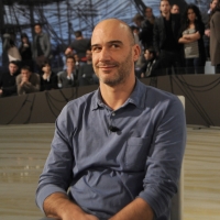 Foto Nicoloro G. Milano 17/12/2010 Ultima puntata dell’ edizione 2010 della trasmissione su La7 ” Invasioni barbariche “. nella foto Giacomo Papi