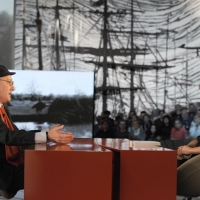 Foto Nicoloro G.  19/11/2010 Milano, Trasmissione televisiva "Le Invasioni barbariche" in programmazione su La7 e condotta da Daria Bignardi. nella foto Antonio Pennacchi – Daria Bignardi