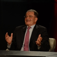 Foto Nicoloro G.   03/05/2015  Milano   Trasmissione televisiva su Rai 3 " Che tempo che fa ". nella foto il professore Romano Prodi.